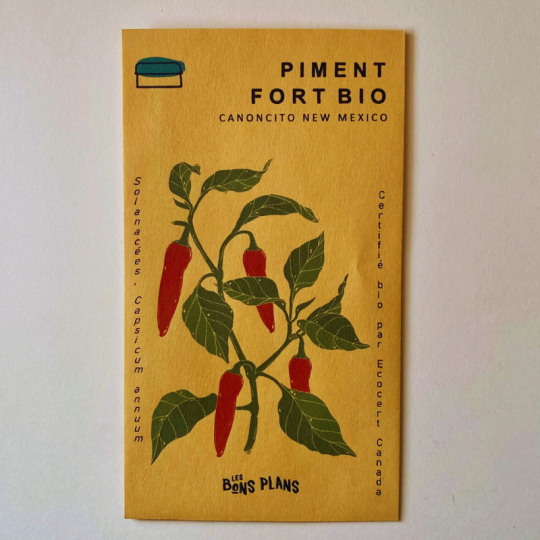 Vous voulez ajouter du piquant à votre vie? Plantez les semences de piments forts CANONCITO NEW MEXICO biologiques de la ferme Les Bons Plans à Chambord
