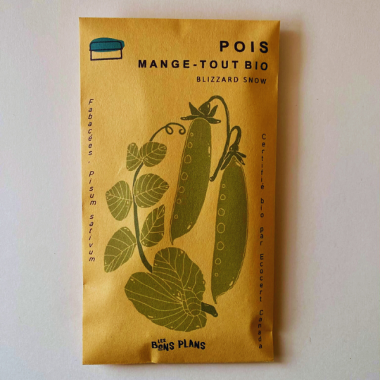 La ferme les Bons plans à Chambord certifiée biologiques produit des semences de pois mange-tout - Blizzard Snow
