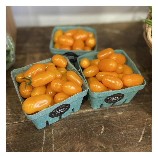 Les tomates cerises brochette biologiques de À Contre Vent de St-Gédéon sont succulentes sur le BBQ