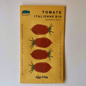 Les semences de tomates italiennes de type ROPRECO PASTE biologiques sont vendues par la ferme les Bons Plans à Chambord