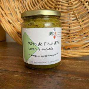 Pâte de fleur d'ail lacto-fermentée