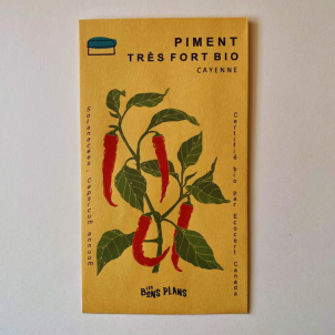 Les semences de piments très forts biologiques  de type Cayenne produites par la ferme les Bons Plans de Chambord; C'est vrai qu'ils sont très piquants